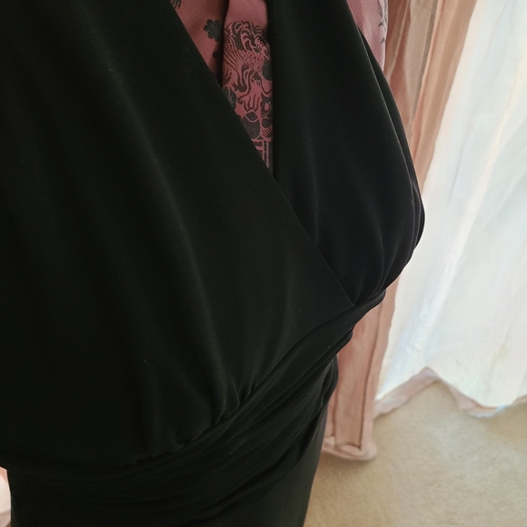 Jones New York, black halter dress, size 10. - Picture 3 of 7